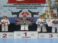 Aliağalı karatecilerden 1 kupa, 15 altın madalya
