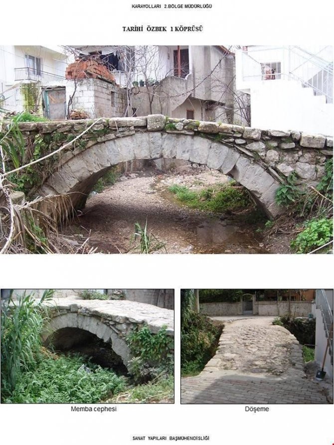 Urla’da Tarihi Köprüler Yenileniyor