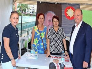 Başkan Özakcan’dan Chp Seçim Çadırına Ziyaret