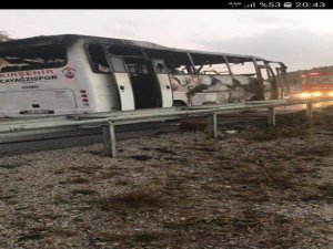 Kırşehir Çayağzıspor Takım Otobüsü Yandı