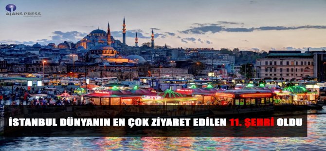 İstanbul Dünyanın En Çok Ziyaret Edilen 11. Şehri Oldu