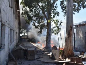 İzmir’de Boş Arazide Çıkan Yangın Korkuttu