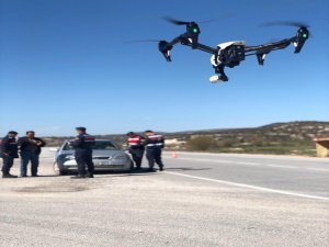 Jandarmadan Dronelu Trafik Uygulaması