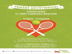 11. Forum Aydın Tenis Turnuvası Başladı