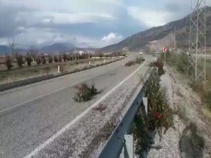Lodos Trafiği Tehlikeye Düşürünce Devreye Jandarma Girdi