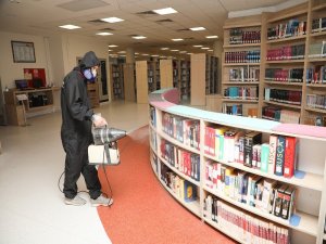 Paü Korona Virüsü Tehdidine Karşı Dezenfekte İşlemi Başlattı