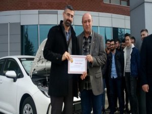 Tavşanlı Myo’ya Hibrit Otomobil Bağışı