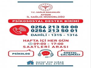 Sağlık Müdürlüğü Psikososyal Destek Birimi Oluşturdu