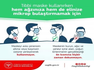 Sağlık Müdürlüğü’nden Maske Kullanım Uyarısı
