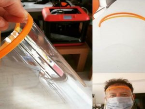 Sağlıkçılar Ve Kolluk Kuvvetleri İçin Yüz Kalkanı Yaptılar