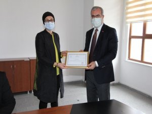 Görev Süreleri Tamamlanan Üyelere Teşekkür Belgesi