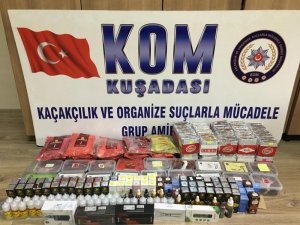 Kuşadası’nda Kaçak Sigara Ve Tütün Operasyonu