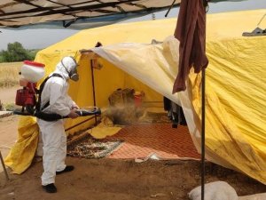 Mevsimlik İşçilerin Konaklama Yerlerinde Dezenfekte Çalışması