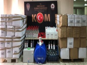 İzmir’de Sahte Etil Alkol İmalathanesine Operasyon
