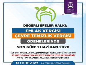 Emlak Vergileri Hafta Sonu Da Ödenebilecek