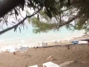 Marmaris İncekum Plajı’nda Hortum Oluştu