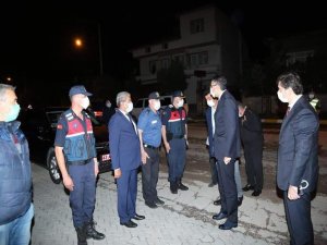 Vali Ali Çelik, Karantina Bölgesinde İncelemelerde Bulundu