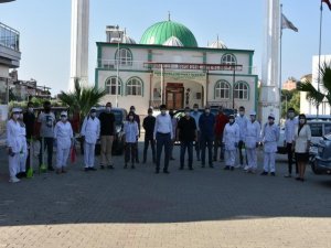 Nazilli Belediyesi, Yeşil Mahalle’de Dezenfeksiyon Çalışmalarına Başladı