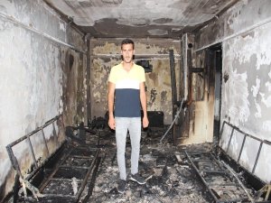 Aydın’da İkamet Yangını, Çelik Ailesi Yangından Sonra Evsiz Kaldı