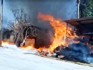 Aydın’daki Yangında Bir Ev Kullanılmaz Hale Geldi, 20 Koyun Telef Oldu