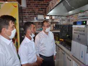 Emet Belediyesi Kahvehane Ve Parklara Bardak Yıkama Makinesi Dağıttı