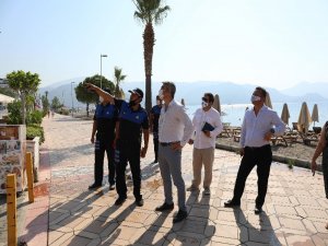 Başkan Oktay, Marmaris Uzunyalı’da Denetim Yaptı