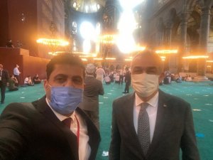 Rektör Aldemir Ayasofya Camii’nde İlk Cuma Namazına Katıldı