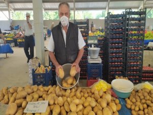 Hisarcık’ta Yerli Patates Çıktı Fiyatlar Düştü