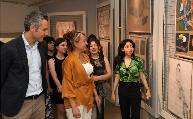 Yedi öğrenciden “Yedili Yansıma” sergisi