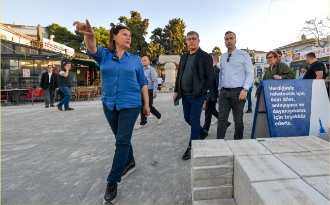 Başkan Tugay Foça'da incelemelerde bulundu