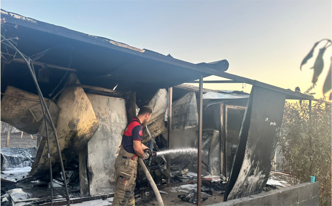 Menderes’teki yangın kontrol altına alındı