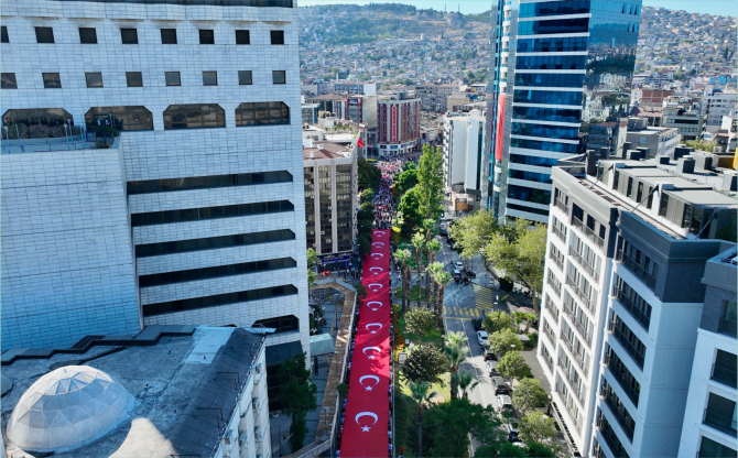 İzmir’de Geleneksel Zafer Yürüyüşü
