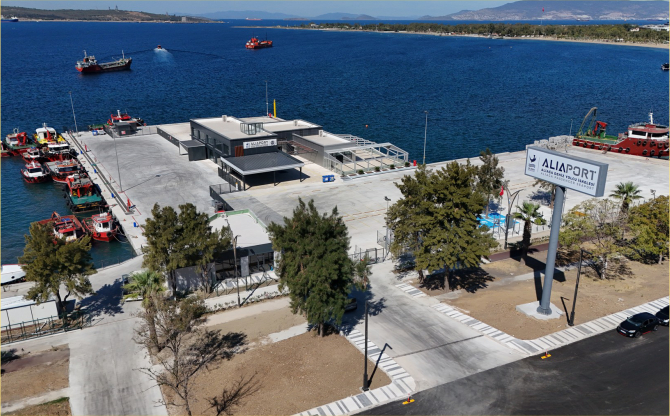 Aliaport Deniz Yolcu İskelesi Hizmete Hazır