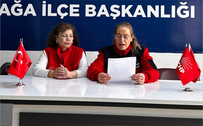 Aliağa CHP Kadın Kollarından 3 Nisan Belediye Kanunu Açıklaması