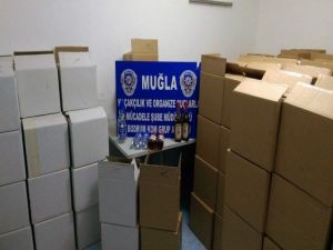 Bodrum’da 2 Bin 388 Adet Kaçak İçki Ele Geçirildi