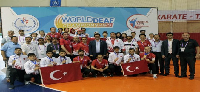 İşitme Engelliler Dünya Şampiyonasında Türkiye 38 Madalya Kazandı