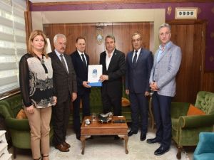 Başkan Çerçi, Arnavutluk Büyükelçisini Ağırladı