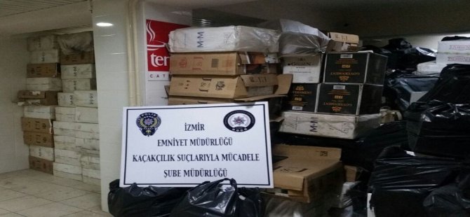 İzmir’de 266 Bin Kaçak Sigara Ele Geçirildi