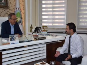 Mhp’li Öztürk, Alaşehir’de Başkan Karaçoban’la Buluştu
