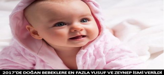 2017’de Doğan Bebeklere En Fazla Yusuf Ve Zeynep İsimleri Verildi