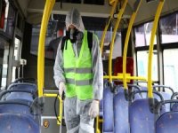 Aydın’da Şehir İçi Ulaşım Araçları Dezenfekte Edildi