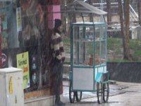 Denizli Güne Karla Uyandı
