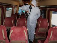 Manisa’daki Toplu Taşıma Araçları Dezenfekte Ediliyor