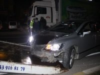 Alkollü Sürücü Tıra Arkadan Çarptı