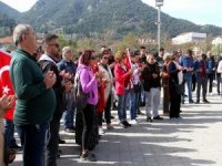 Fethiye’de, İdlib Şehitleri İçin Yürüyüş Ve Konvoy Düzenlendi