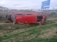 Denizli’de Otomobil Şarampole Devrildi: 1 Ölü