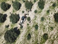 Manisa’da Kaçak Definecilere Drone İle Suçüstü