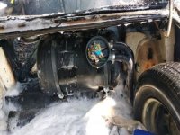 Seyir Halindeki Otomobil Yandı