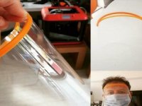 Sağlıkçılar Ve Kolluk Kuvvetleri İçin Yüz Kalkanı Yaptılar