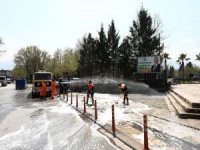 Denizli’de Korona Virüse Karşı Dezenfekte Çalışmaları Devam Ediyor